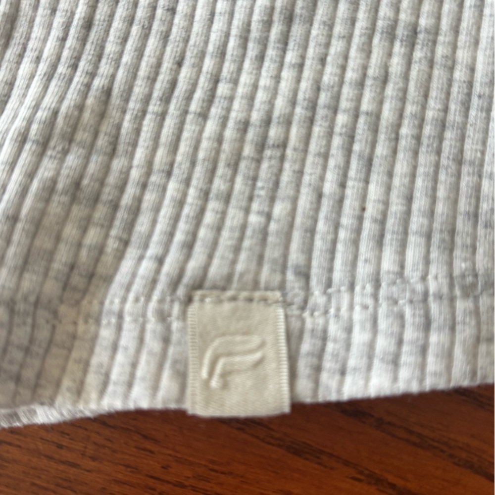Fabletics High Neck Rib Built-In Bra Tank - Picture 5 of 8